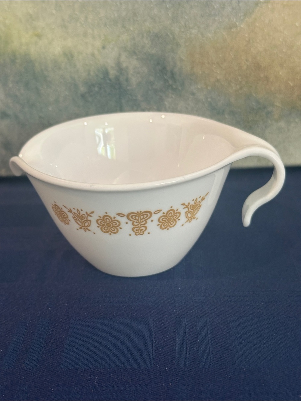 Vintage Corning Pyrex Butterfly Gold creamer / milk jug